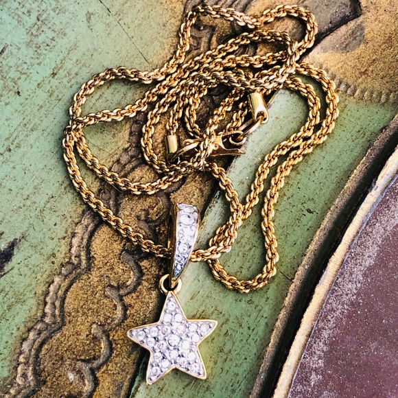 Swarovski Crystal Vintage Star Necklace - Picture 1 of 14